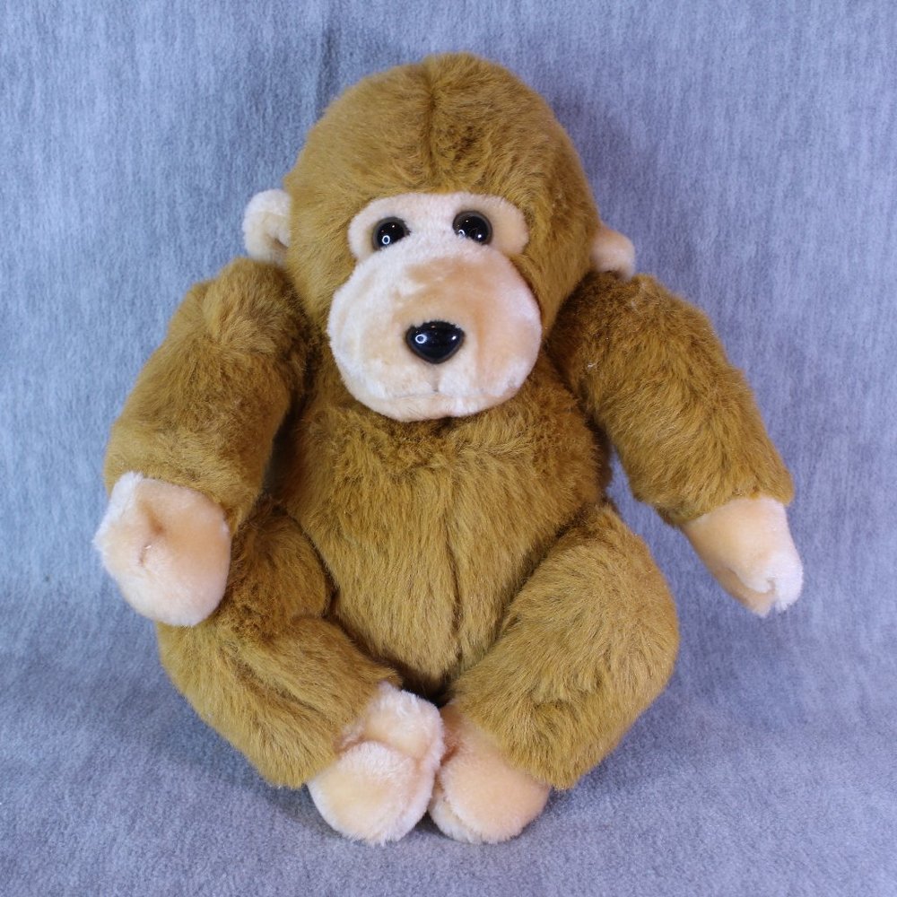 APE 1987 GORILLA CHOSUN Plush Ape 10"‎ Tan Stuffed Animal Toy Monkey VINTAGE
